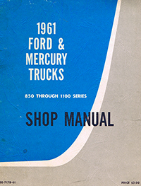1961 Ford Medium Truck Service